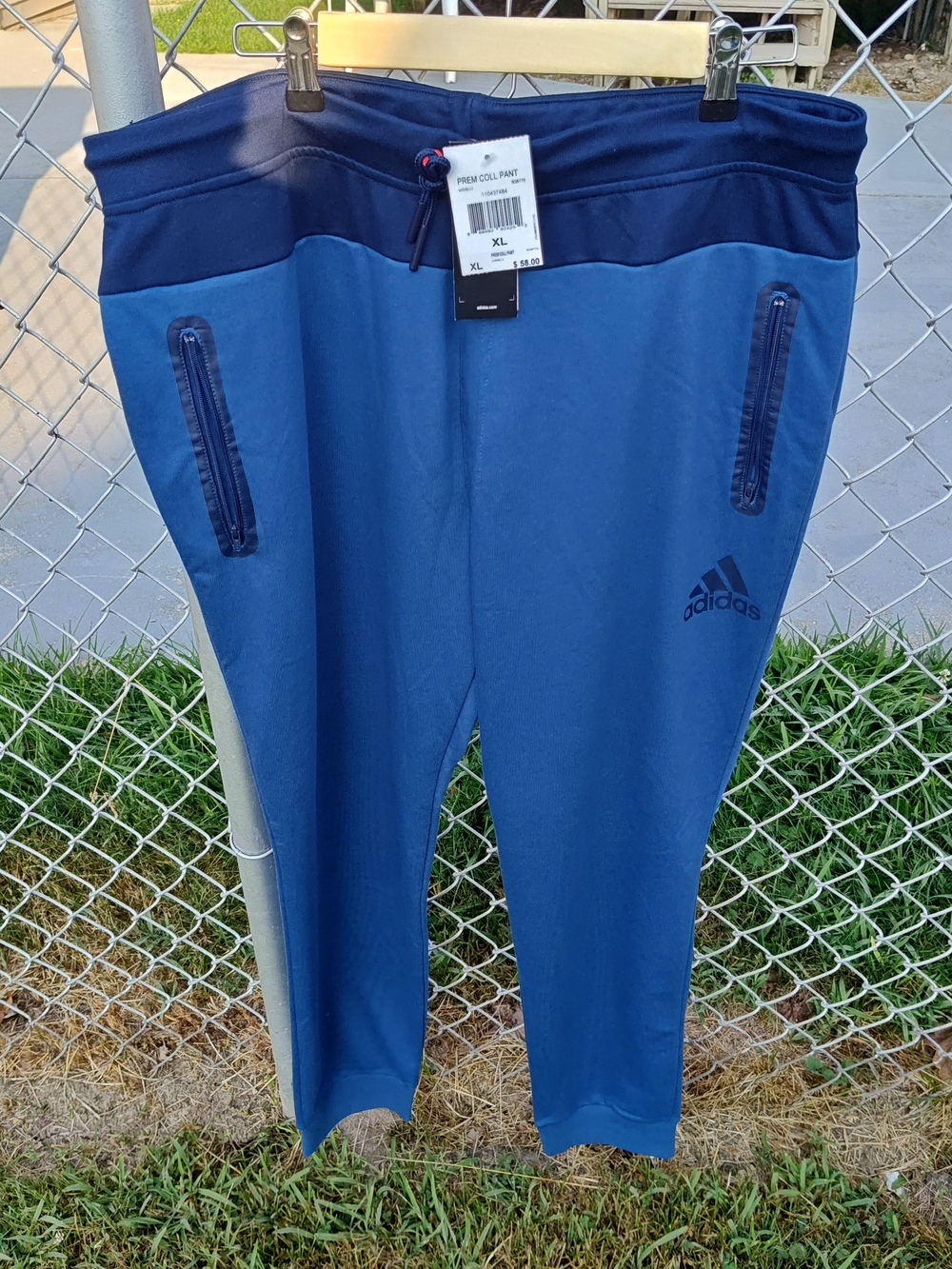 Adidas Men's Navy Blue Jogger Sweatpants Premium Size XL